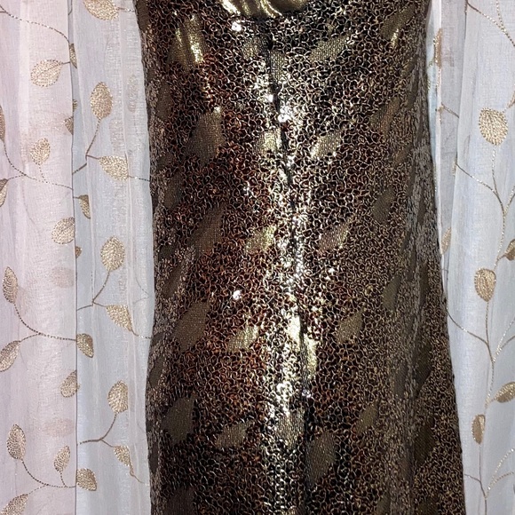 ❤️🤩FINAL PRICE! Sz S Express, Gold/Blk Mini-Dress🤩❤️ - Picture 4 of 8
